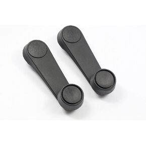 Performance PFM-483264 Interior Window Crank Handle Pair Set Textured Black for Jeep Wrangler YJ 91-95 w/Full Doors
