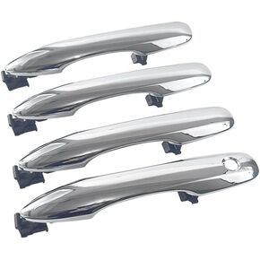 1 Lot 4 Doors White Exterior Door Handle Compatible with 2019-2023 Toyota Camry 2019-2023 Corolla 2020-2023 Avalon in Kuwait