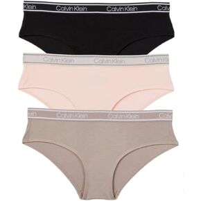 Calvin Klein Womens 3 Pack Stretch Hipster