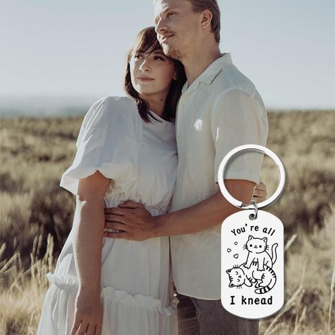 Xiyantiji هدايا عيد الحب لصديقتها وصديقها سلسلة المفاتيح لطيف للنساء والرجال أفضل صديق القط عاشق الزوج رومانسية هدايا عيد ميلاد الذكرى من زوجة خطيبة in Kuwait