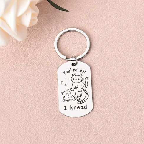 Xiyantiji هدايا عيد الحب لصديقتها وصديقها سلسلة المفاتيح لطيف للنساء والرجال أفضل صديق القط عاشق الزوج رومانسية هدايا عيد ميلاد الذكرى من زوجة خطيبة in Kuwait