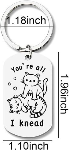 Xiyantiji هدايا عيد الحب لصديقتها وصديقها سلسلة المفاتيح لطيف للنساء والرجال أفضل صديق القط عاشق الزوج رومانسية هدايا عيد ميلاد الذكرى من زوجة خطيبة in Kuwait