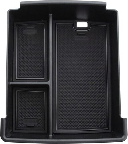 منظم وحدة التحكم المركزية مناسب لسيارة Ford Maverick 2022 2023 صندوق تخزين مسند الذراع الداخلي صينية إدراج ثانوية باللون الأسود in Kuwait