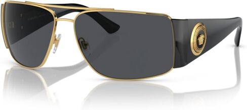 Versace VE2163 Rectangle Sunglasses For Men For Women + BUNDLE with Designer iWear Complimentary Eyewear Care Kit in Saudi Arabia