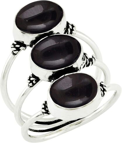 8.65Cts نمط بيضاوي الشكل الأحجار الكريمة الطبيعية خواتم اليدوية للنساء ، خاتم جوهرة الميلاد اليدوية هدية للنساء أمي زوجة in Kuwait