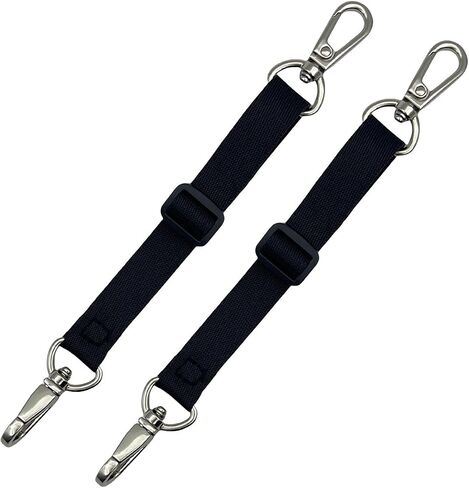 Prong Collar Safety Clip,Dog Chain Collars Clasp,Collar to Vests Connector,Double Backup Clip for Dog Collars Harnesses & Leashes, 4.7''Black*1PC in Saudi Arabia