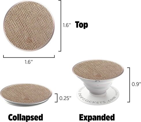 PopSockets: Collapsible Grip & Stand for Phones and Tablets - Saffiano Rose Gold in Saudi Arabia