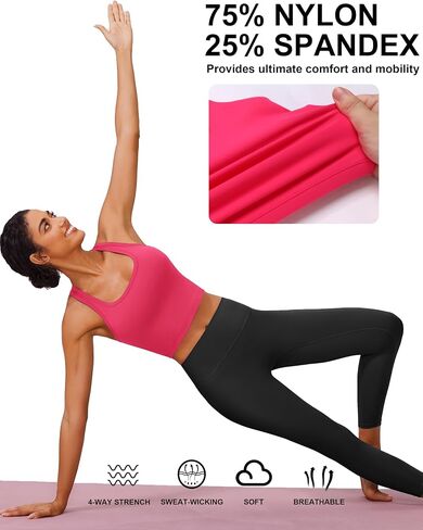 PINSPARK Sports Bra Longline Racerback Tank Tops for Women Padded Workout Yoga Top in Saudi Arabia