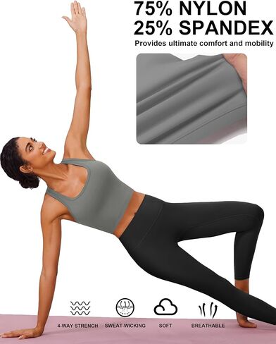 PINSPARK Sports Bra Longline Racerback Tank Tops for Women Padded Workout Yoga Top in Saudi Arabia