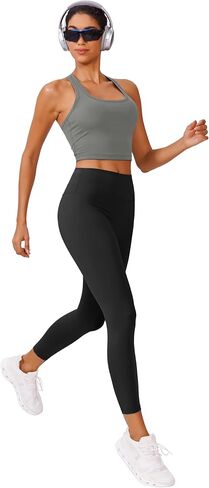 PINSPARK Sports Bra Longline Racerback Tank Tops for Women Padded Workout Yoga Top in Saudi Arabia