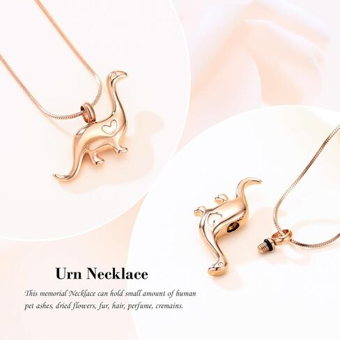 Minicremation Cremation Urn Necklace for Ashes Dinosaur Memorial Jewelry Pendant for Women Men Keepsake Lockets in Kuwait