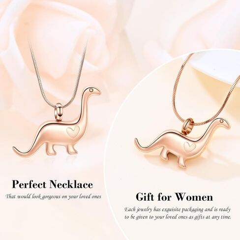 Minicremation Cremation Urn Necklace for Ashes Dinosaur Memorial Jewelry Pendant for Women Men Keepsake Lockets in Kuwait