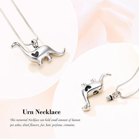Minicremation Cremation Urn Necklace for Ashes Dinosaur Memorial Jewelry Pendant for Women Men Keepsake Lockets in Kuwait