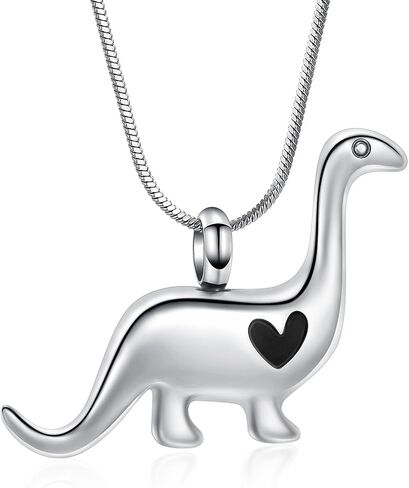 Minicremation Cremation Urn Necklace for Ashes Dinosaur Memorial Jewelry Pendant for Women Men Keepsake Lockets in Kuwait