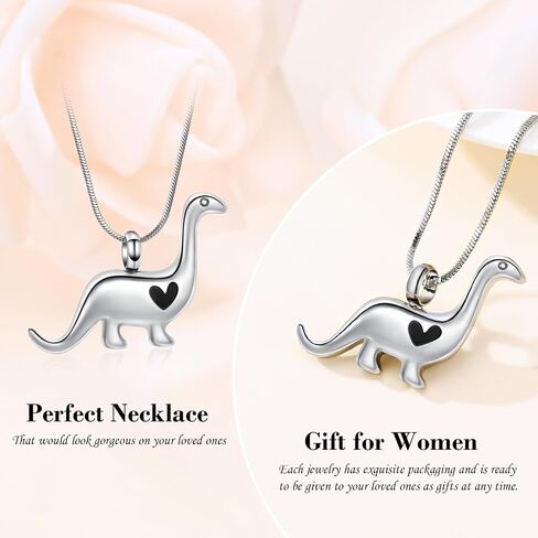 Minicremation Cremation Urn Necklace for Ashes Dinosaur Memorial Jewelry Pendant for Women Men Keepsake Lockets in Kuwait