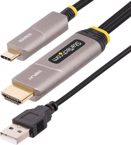 StarTech.com 30 قدم (9.1 م) كابل HDMI 2.1 هجين نشط بصري (AOC)، CMP Plenum، 8K 60 هرتز، كابل HDMI 2.1/2.0 فائق السرعة in Saudi Arabia
