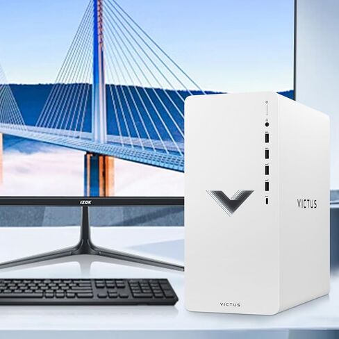 HP Newest Victus 15L RTX 4060 Tower Gaming Desktop, Intel i5-14400F (Beats Intel i7-13650HX), NVIDIA GeForce RTX 4060, 64GB RAM, 2TB SSD, Wi-Fi 6, W11H, Machenike Mechanical Gaming Keyboard Bundle in Saudi Arabia