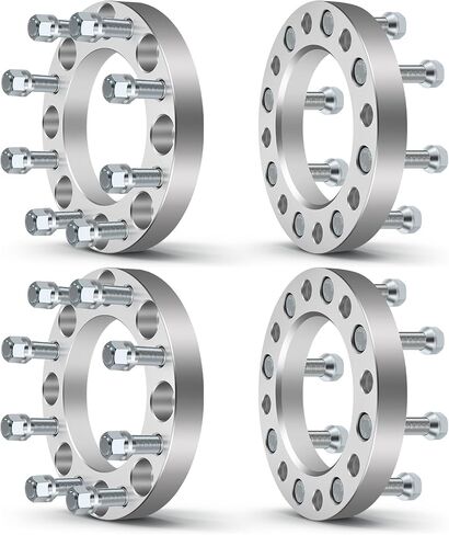 OCPTY 4PCS 8x170 to 8x170 Wheel Spacers 1 inch 14x2 Studs 125mm Hub Bore Forged Wheel Spacers 8 Lug fit for Excursion for F-250 for F-250 Super Duty for F-350 in Saudi Arabia