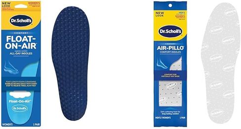 نعال داخلية مبطنة تطفو على الهواء للسيدات من دكتور شول، زوج واحد ونعال أحذية داخلية من الإسفنج فائق النعومة مكونة من طبقتين من Air-Pillo، حزمة زوج واحد in Kuwait