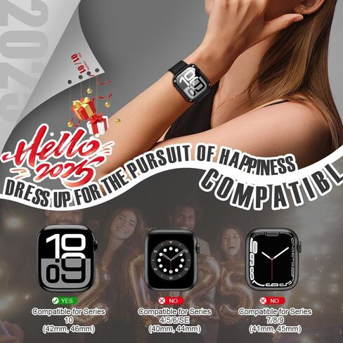 top4cus 42mm (Series 10) Cover Soft TPU Anti-Scratch Lightweight 42mm Iwatch Case All-Around Screen Protector, Optional Cases Compatible with Apple Watch Series 9/8/7/6/SE/SE2/5/4/3/2/1 - Gold in Saudi Arabia