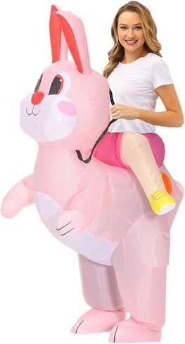 نفخ أرنب عيد الفصح زي تفجير زي الأرنب زي التميمة أرنب للجنسين كامل الجسم زي الأرنب in Kuwait