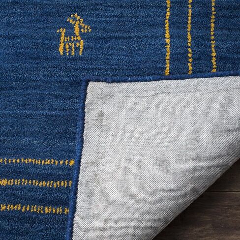 SAFAVIEH Himalaya Collection Runner Rug - 2'3" x 8', Blue & Multi, Handmade Wool, Ideal for High Traffic Areas in Living Room, Bedroom (HIM588A) in Saudi Arabia