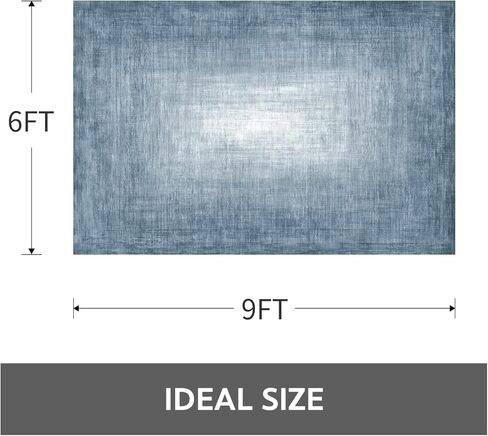 سجاد منطقة 4 × 6 لغرفة المعيشة، سجادة منطقة غير قابلة للانزلاق قابلة للغسل في الغسالة، سجادة داخلية تجريدية حديثة، سجاد فائق النعومة لغرفة النوم وغرفة الطعام وغرفة اللعب بجانب السرير، رمادي in Kuwait