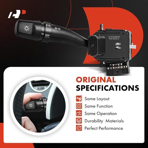 A-Premium Turn Signal Switch, Headlight Dimmer Multifunction Switch Compatible with Kia Sportage 2005-2010/2012 & Hyundai Tucson 2005-2009, Accent 2000-2005, Replace# CBS1622, 934102E000 in Saudi Arabia