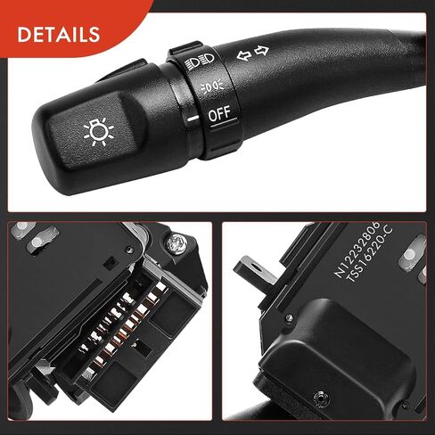 A-Premium Turn Signal Switch, Headlight Dimmer Multifunction Switch Compatible with Kia Sportage 2005-2010/2012 & Hyundai Tucson 2005-2009, Accent 2000-2005, Replace# CBS1622, 934102E000 in Saudi Arabia