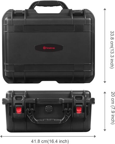 Smatree 28.3L Mavic 3 Pro حافظة صلبة مقاومة للماء بطبقة مزدوجة، حقيبة حمل احترافية بغطاء صلب لـ DJI Mavic 3 Pro Fly Drone، DJI RC أو DJI RC Pro وملحقاتها (الجراب فقط) in Kuwait