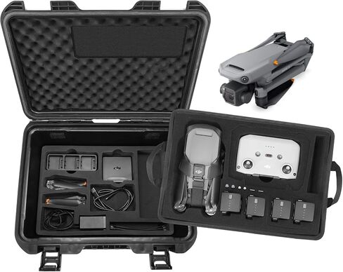 Smatree 28.3L Mavic 3 Pro حافظة صلبة مقاومة للماء بطبقة مزدوجة، حقيبة حمل احترافية بغطاء صلب لـ DJI Mavic 3 Pro Fly Drone، DJI RC أو DJI RC Pro وملحقاتها (الجراب فقط) in Kuwait