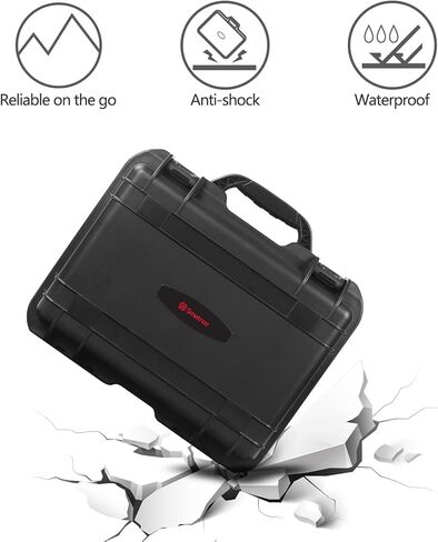Smatree 28.3L Mavic 3 Pro حافظة صلبة مقاومة للماء بطبقة مزدوجة، حقيبة حمل احترافية بغطاء صلب لـ DJI Mavic 3 Pro Fly Drone، DJI RC أو DJI RC Pro وملحقاتها (الجراب فقط) in Kuwait