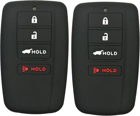 2Pcs Coolbestda 4buttons Smart Key Fob Full Protector Remote Skin Cover Case Keyless Jacket for 2015 2016 2017 2018 2019 2020 2021 2022 Acura RLX RDX MDX ILX TLX in Saudi Arabia