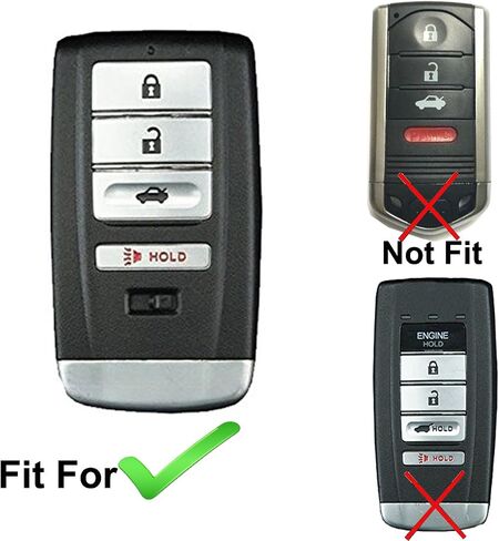 2Pcs Coolbestda 4buttons Smart Key Fob Full Protector Remote Skin Cover Case Keyless Jacket for 2015 2016 2017 2018 2019 2020 2021 2022 Acura RLX RDX MDX ILX TLX in Saudi Arabia
