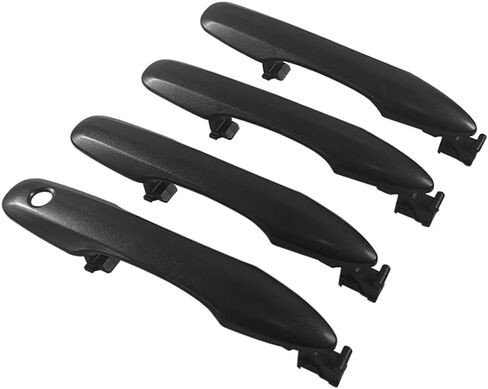 1 Lot 4 Doors White Exterior Door Handle Compatible with 2019-2023 Toyota Camry 2019-2023 Corolla 2020-2023 Avalon in Kuwait