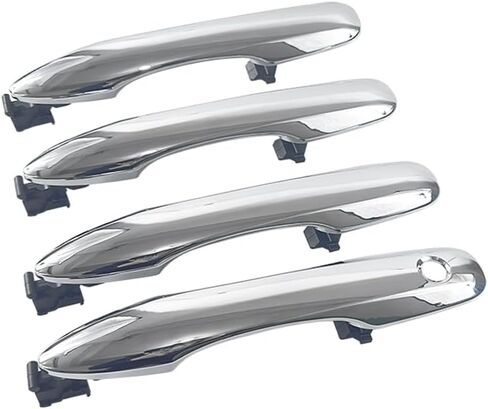 1 Lot 4 Doors White Exterior Door Handle Compatible with 2019-2023 Toyota Camry 2019-2023 Corolla 2020-2023 Avalon in Kuwait