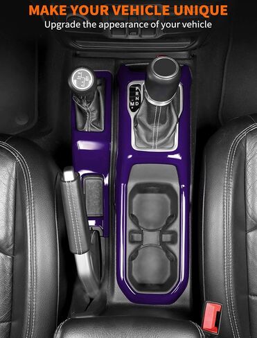 Savadicar Pink Interior Accessories - Gear Shift Panel Trim Set for 2018-Present Jeep Wrangler JL JLU 4XE & Gladiator JT - Solid Color Interior Decor Upgrade Option, 2-Piece in Kuwait