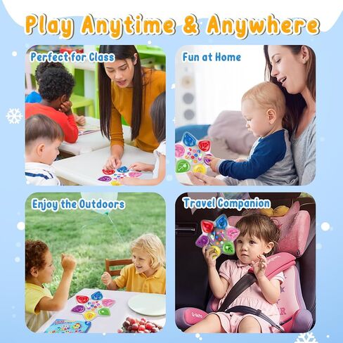 Color Sorting Sensory Toys, Toddler Travel Fine Motor Toys, Preschool Learning Activities Calm Down Sensory Toys for kids with Autism, Color Matching Montessori Fidget Toys for Kids Ages 3+, Dinosaur in Kuwait