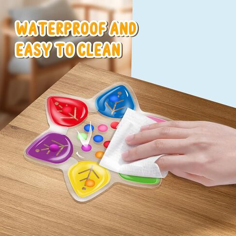 Color Sorting Sensory Toys, Toddler Travel Fine Motor Toys, Preschool Learning Activities Calm Down Sensory Toys for kids with Autism, Color Matching Montessori Fidget Toys for Kids Ages 3+, Dinosaur in Kuwait