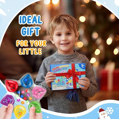Color Sorting Sensory Toys, Toddler Travel Fine Motor Toys, Preschool Learning Activities Calm Down Sensory Toys for kids with Autism, Color Matching Montessori Fidget Toys for Kids Ages 3+, Dinosaur in Kuwait