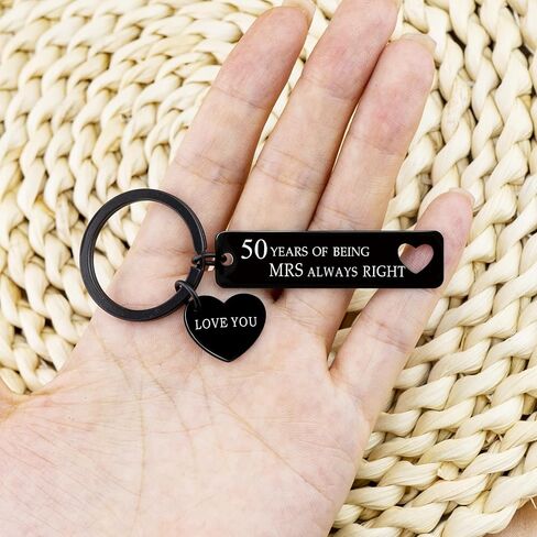 Ikacvb 2pcs 50th Anniversary Wedding Gifts For Couples Parents 50th Birthday Ideas Valentines Day Gifts Keepsake in Saudi Arabia