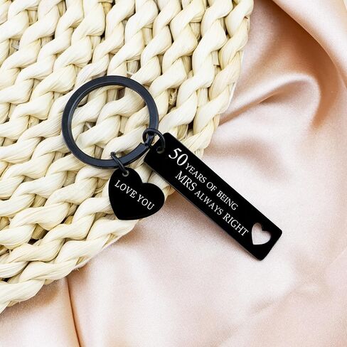 Ikacvb 2pcs 50th Anniversary Wedding Gifts For Couples Parents 50th Birthday Ideas Valentines Day Gifts Keepsake in Saudi Arabia