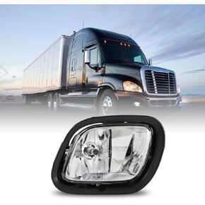 Left Fog Light for Freightliner Cascadia (2008-2017) Truck,Front Fog Lamp Assembly Replacement Waterproof Clear for Freightliner Cascadia