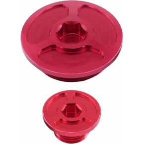 ApplianPar Red Billet Engine Plug Crankcase Cover for Honda TRX400EX Sportrax 400 2x4 2000 2001 2002 2003 2004 2005 2006 2007 2008