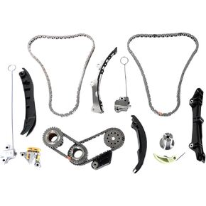 Engine Timing Chain Kit Fit for Dodge Ram 11-15 3.6L Pentastar/Country 11-16 Journey 11-19 Cherokee 11-20 for/Wrangler 12-18 / Classic ProMaster 1500/2500/3500 14-20 w/Tensioner, Guide Rail