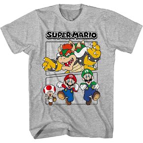 Nintendo Mens Mario Kart Shirt - Mario, Luigi, Zelda, Kirby, and Donkey Kong Vintage Tee