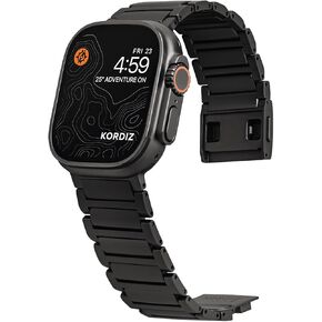 Titanium Watch Band TX Pro (Max) | Fits Apple Watch ULTRA & ULTRA 2 (49mm) | Adjustable Titanium Apple Watch Band | Magnetic Clasp or Butterfly Clasp | DLC Scratch Resistant | Premium Color Matching Band | Comfortable grip | Replacement Wristbands for iWa in Kuwait