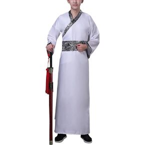 Traditional Hanfu Ancient Chinese Swordsman Cosplay Costume Mens Womens