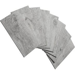 AULIGET 100-Piece Polished White Thick PVC Peel and Stick Backsplash, 3" x 6" Waterproof Subway Tile Peel and Stick Wall Tiles for Kitchen & Bathroom