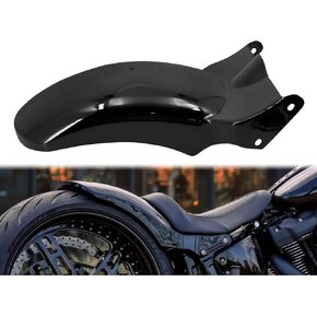 Rear Fender with LED Tail Light Turn Signals Running Brake Light Kit Compatible with Harley Softail Fat boy FLFB 2018-2024 (Gloss Black)